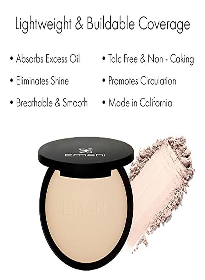 Emani Flawless Matte Powder Foundation Medium To Full Coverage, Lightweight & Nourishing Creasefree & Noncaking Finish 12 Grams, Natural Sand (Porcelain) - Image 2