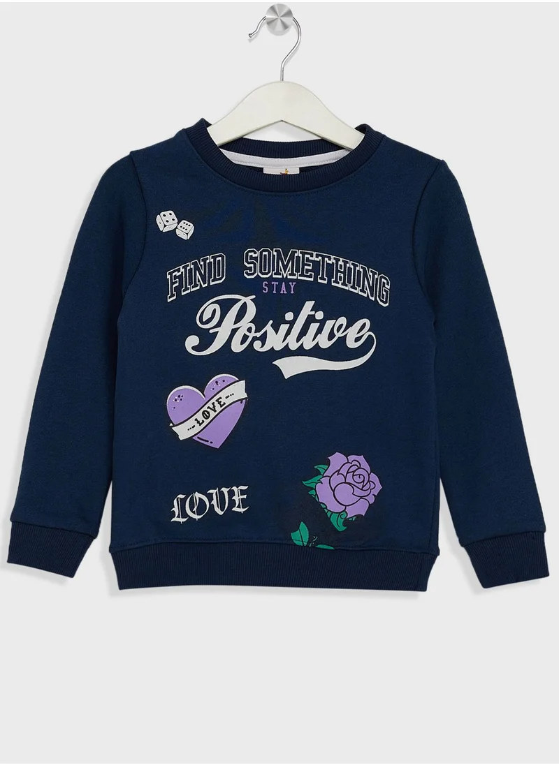 Pinata Girls Graphic Printed Sweatshirt