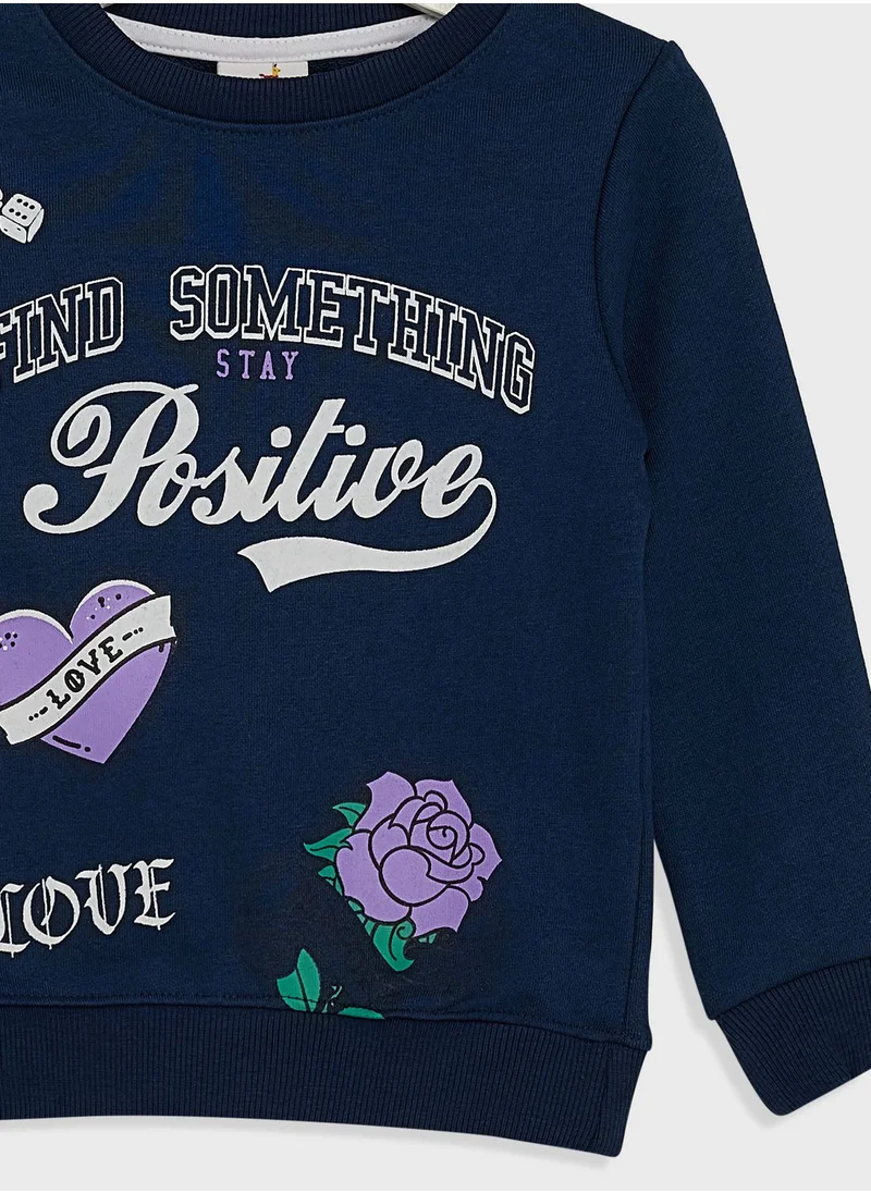 Pinata Girls Graphic Printed Sweatshirt