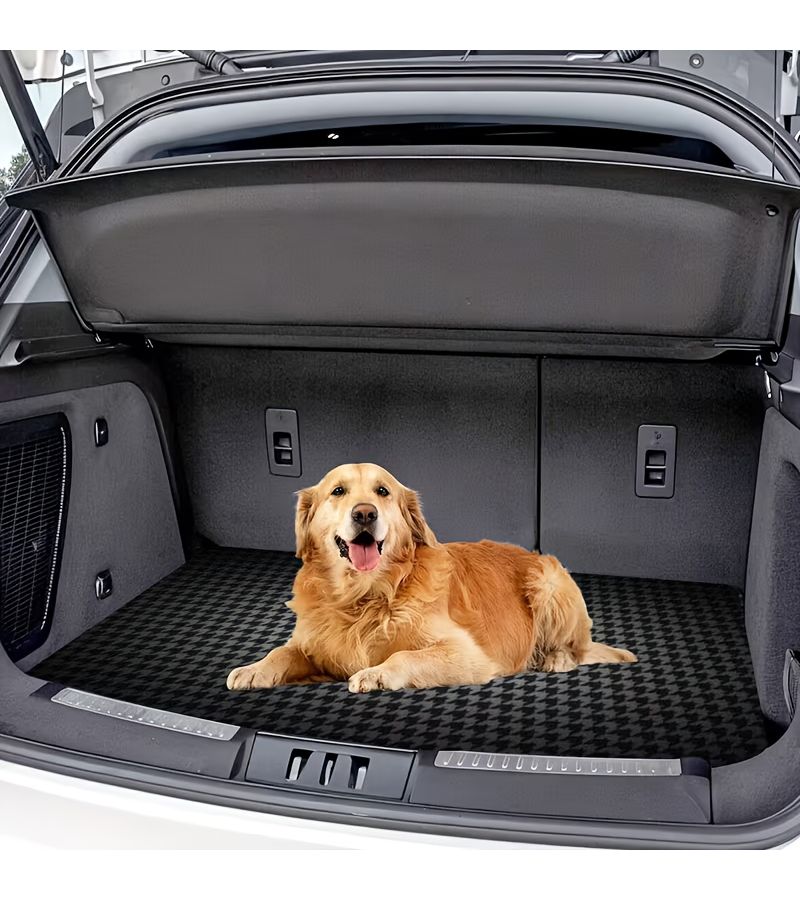 Black Anti Slip Car Trunk Mat Scratch Resistant Universal Fit For Cars SUVs Trucks Vehicle Interior Accessory - Image 1