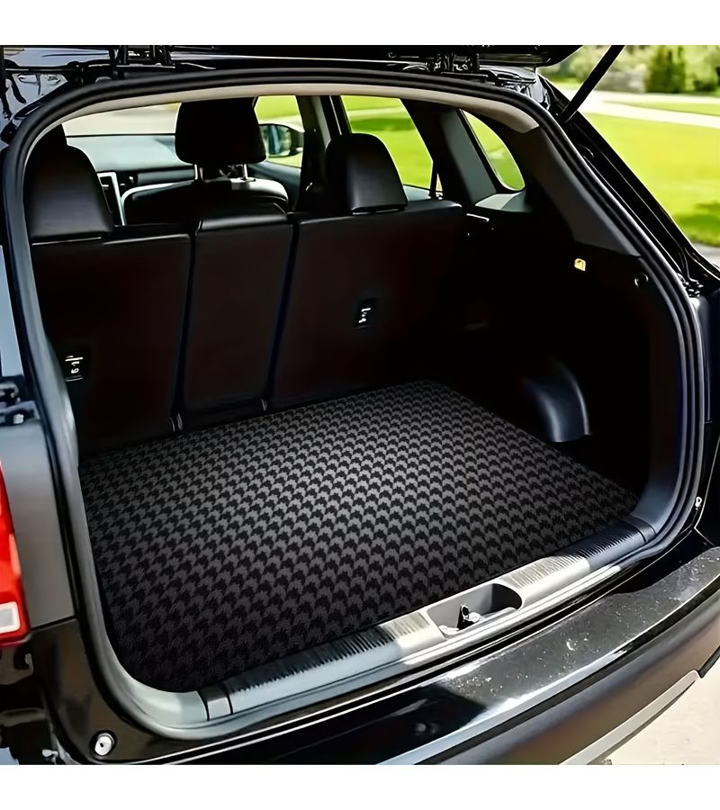 Black Anti Slip Car Trunk Mat Scratch Resistant Universal Fit For Cars SUVs Trucks Vehicle Interior Accessory - Image 2