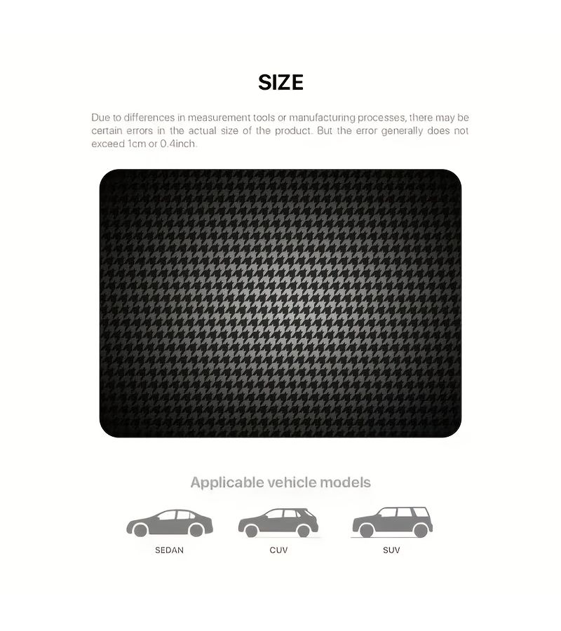 Black Anti Slip Car Trunk Mat Scratch Resistant Universal Fit For Cars SUVs Trucks Vehicle Interior Accessory - Image 5