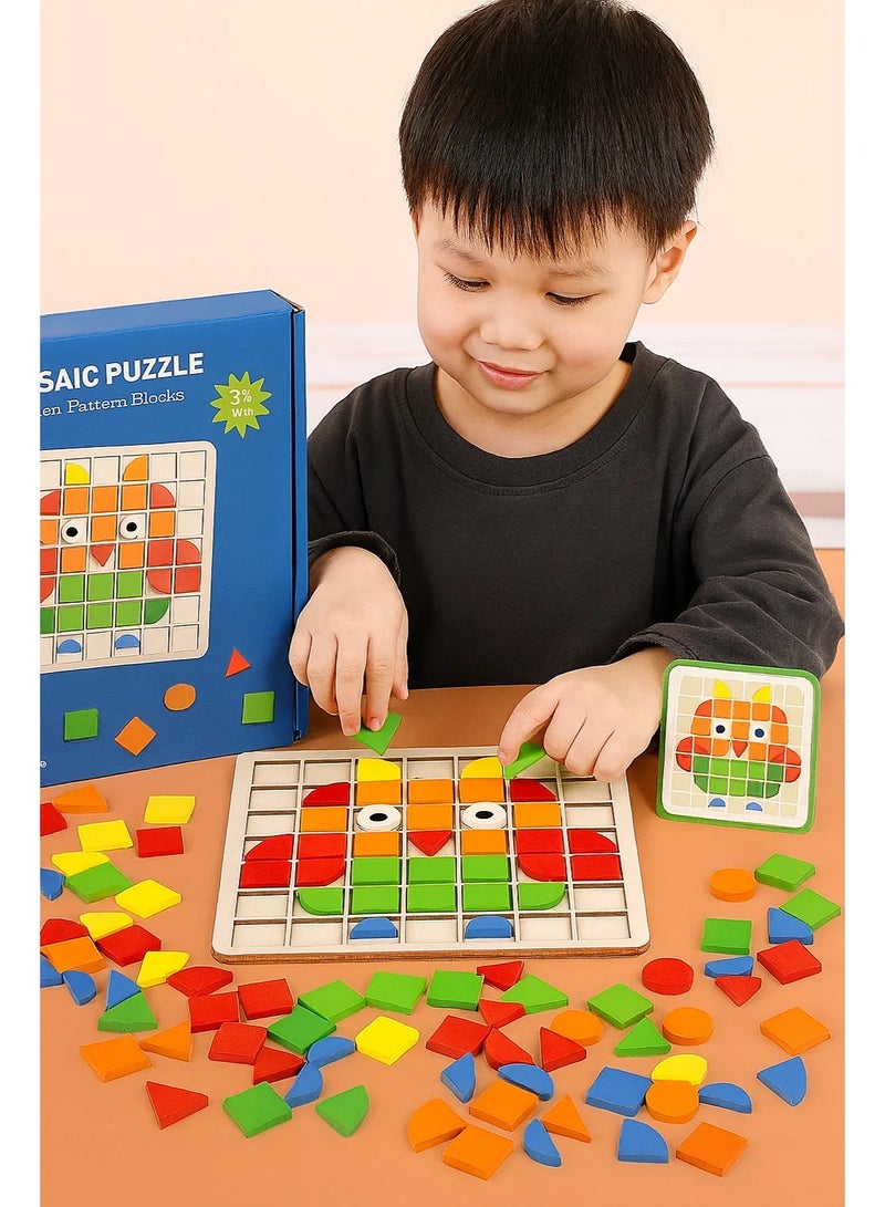 Daddydoo Montessori Mosaic Puzzle – 120 Pieces Daddydoo - Image 1