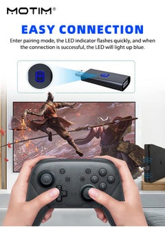 Motim PS5 XBOX ONE Switch Pro Controllers to PS4 PC Switch Android Cotronllers, Joystick Converter, Wireless Wired Adapter, Bluetooth Wireless Converter, Cross Compatibility Adapter for Switch/PS/PC/Android TV box/XBOXONE S  - Image 3