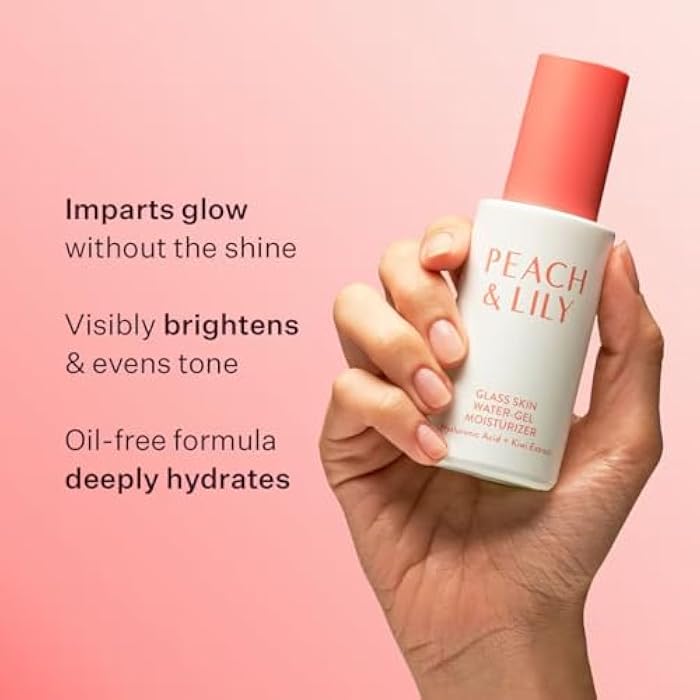 Peach & Lily - Glass Skin Water-Gel Moisturizer (1.69 ounces) - Hyaluronic Acid - Face Moisturizer - Lightweight & Oil Free - Chamomile, Kiwi, & Peach - Self Care - Vegan, Cruelty Free - Korean Beauty - Image 5