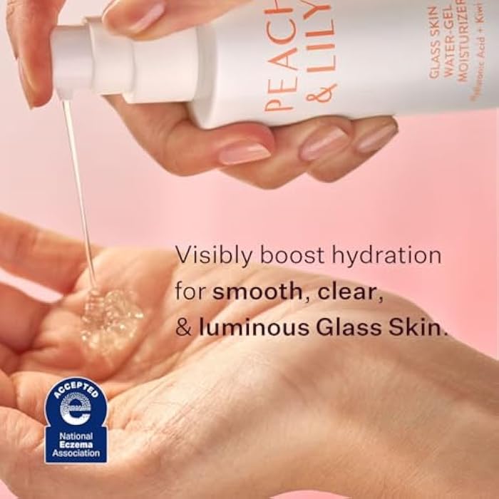 Peach & Lily - Glass Skin Water-Gel Moisturizer (1.69 ounces) - Hyaluronic Acid - Face Moisturizer - Lightweight & Oil Free - Chamomile, Kiwi, & Peach - Self Care - Vegan, Cruelty Free - Korean Beauty - Image 2