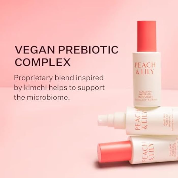 Peach & Lily - Glass Skin Water-Gel Moisturizer (1.69 ounces) - Hyaluronic Acid - Face Moisturizer - Lightweight & Oil Free - Chamomile, Kiwi, & Peach - Self Care - Vegan, Cruelty Free - Korean Beauty - Image 4
