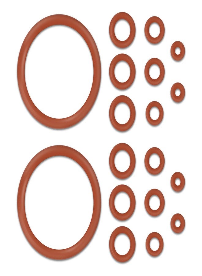 chaseroad 18 PCS Seal O-Ring Kit Gasket Seal Set Fit for Saeco Philips Gaggia, Professional Coffee Machine O'Rings for Boiler Outlet Pin and Brew Unit, Food Grade Silicone Ring for Saeco Daily Replacement - Image 1