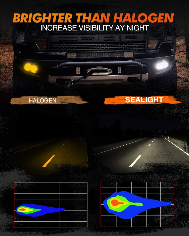 SEALIGHT مصابيح ضباب LED SEALIGHT 9006/HB4 - Image 2