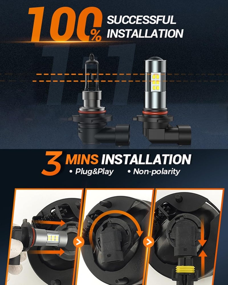 SEALIGHT مصابيح ضباب LED SEALIGHT 9006/HB4 - Image 3