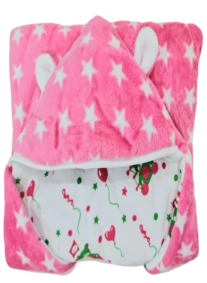 First Kick Baby Blankets New Born Pack of Hooded Supersoft 3 Layered Velvet Quilt Blanket for Baby Boy and Baby Girl - Image 3