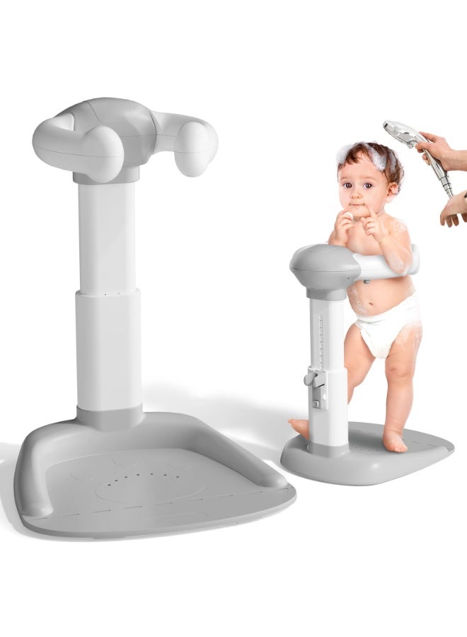 Baby Bath Support, Baby Bath Tub, Infant Bathtub, Infant Bath Chair, Foldable Baby Bath Stand with Anti-Slip Base, Adjustable Bath Shower Helper - Image 1