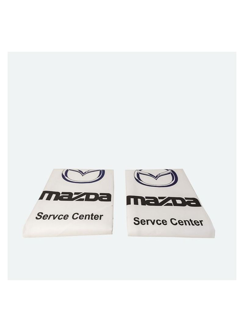 MAZDA Service Centre Seat Cover Universal Car Seat Dust Dirt Protection Cover Extra Protection For Your Seat 2 Pieces Set - Image 2