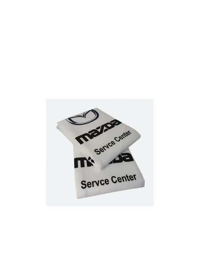 MAZDA Service Centre Seat Cover Universal Car Seat Dust Dirt Protection Cover Extra Protection For Your Seat 2 Pieces Set - Image 4