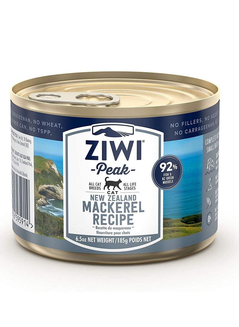 Ziwi Peak وصفة الماكريل طعام رطب معلب للقطط والقطط الصغيرة 185 جرام - Image 1