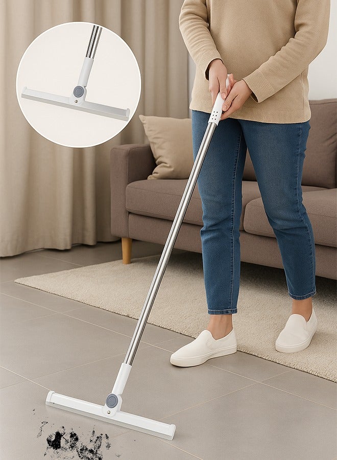 Magic Broom with Rotatable Head, Versatile Silicone Squeegee for Floors, Glass & Corners, 64–103cm Extendable Handle & Wall-Mounted Design (Large–51cm Wide)  - Image 1