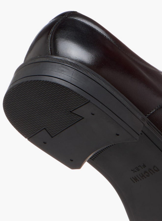 DUCHINI Men's Textured Lace-Up Derby Shoes - Image 5