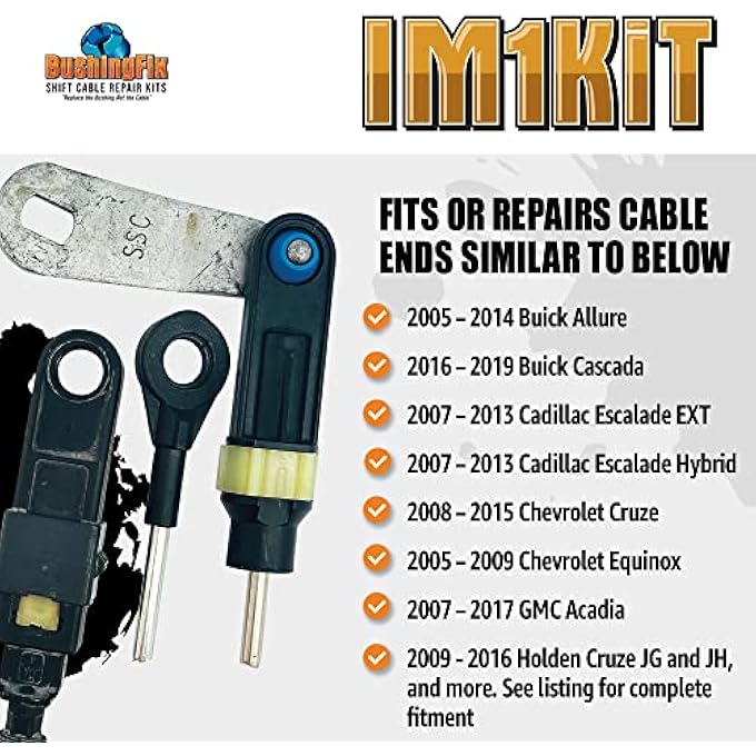 rayihni BushingFix Bushing Fix IM1KIT1  Transmission Shift Cable Bushing Repair Kit - Image 5