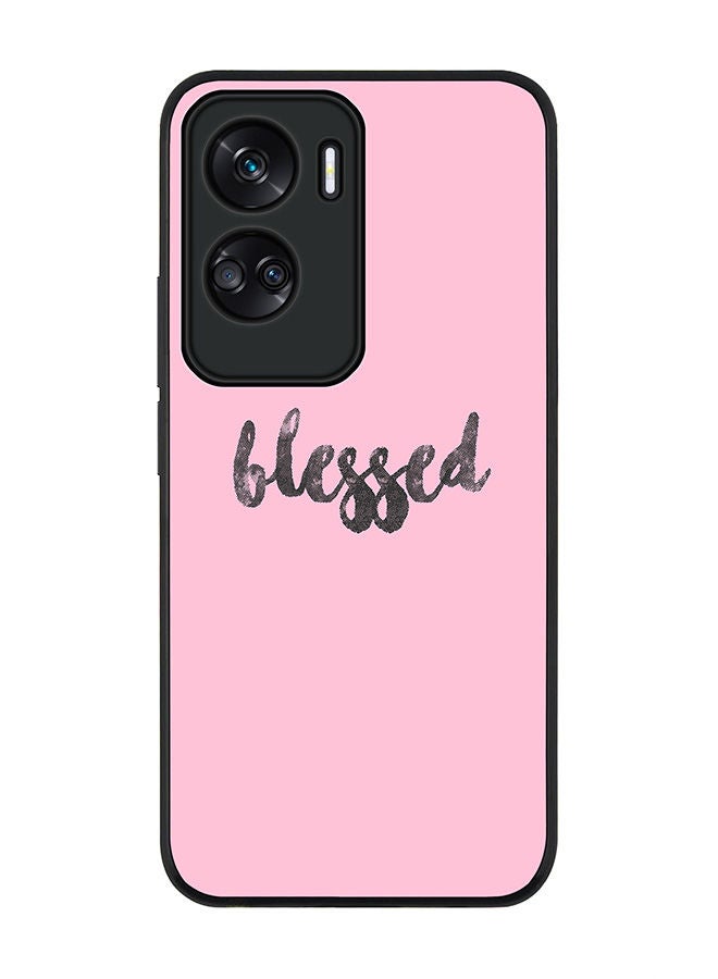 Stylizedd Rugged Black edge case for Honor 90 Lite  5G  Honor X50i 5G, Slim fit Soft Case Flexible Rubber Edges Anti Drop TPU Gel Thin Cover -  Blessed - Image 1