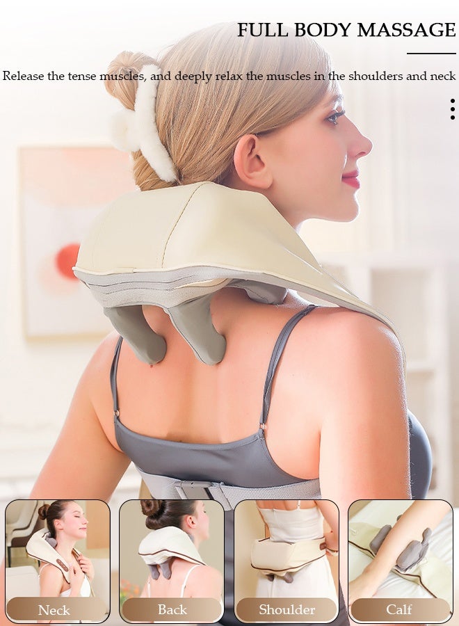 DUNISO Neck Massager, Shiatsu Back Neck Massager with Heat, Electric Massager for Back & Shoulder, Massage Pillow for Neck,  Shoulder,  Deep Massage at Home for Muscle Relaxation - Image 2