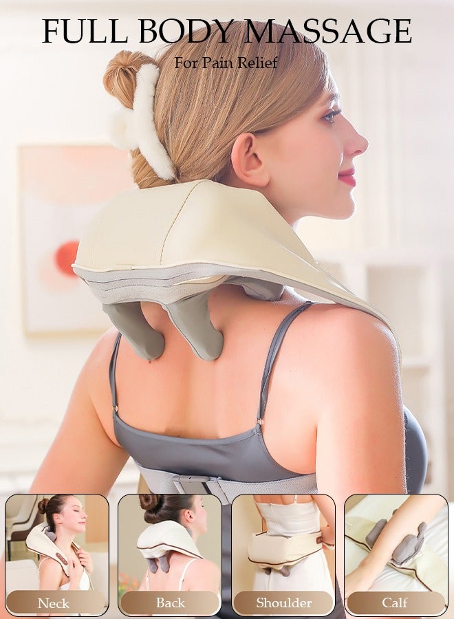 DUNISO Neck Massager, Shiatsu Back Neck Massager with Heat, Electric Massager for Back & Shoulder, Massage Pillow for Neck,  Shoulder,  Deep Massage at Home for Muscle Relaxation - Image 2