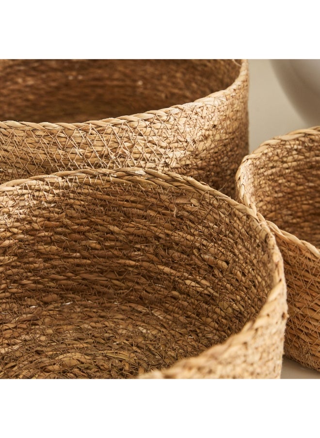 Naturaloom 3-Piece Round Multiutility Basket Set 25 X 25 X 11 Cm - pzsku/Z38A0184EDCE38282B359Z/45/_/1727254911/deb73a42-67e6-495c-afd5-101f7cda2533