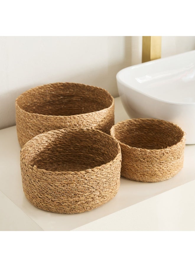 Naturaloom 3-Piece Round Multiutility Basket Set 25 X 25 X 11 Cm - pzsku/Z38A0184EDCE38282B359Z/45/_/1727254913/e97b9a6f-af90-48d2-95b8-e698adc4e446