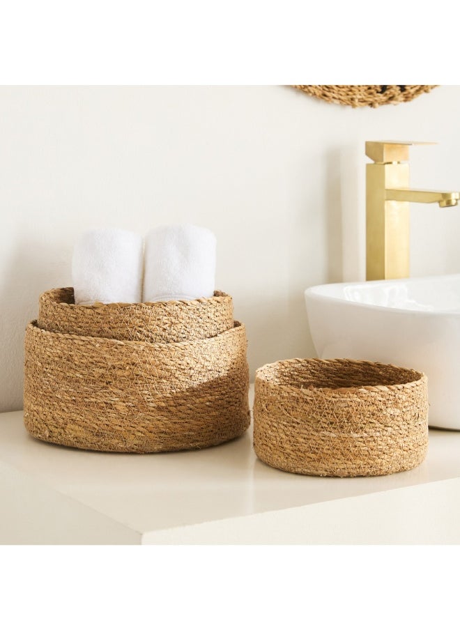 Naturaloom 3-Piece Round Multiutility Basket Set 25 X 25 X 11 Cm - pzsku/Z38A0184EDCE38282B359Z/45/_/1727254914/04a1765a-a762-4919-b95a-52c4cb4dc45f