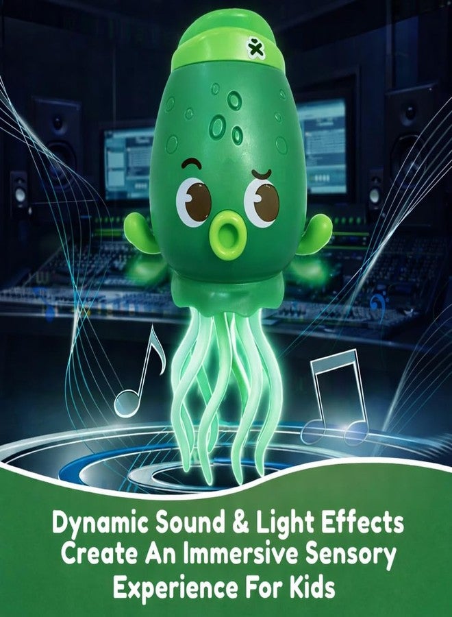 Brand Conquer Rechargeable Dancing Octopus Baby Toy with Music & LED Lights – Crawling, Walking & Tummy Time Interactive Toy for Infants | Moving Musical Gift for 1 2 3 Year Old Boys & Girls (Green) - Image 2