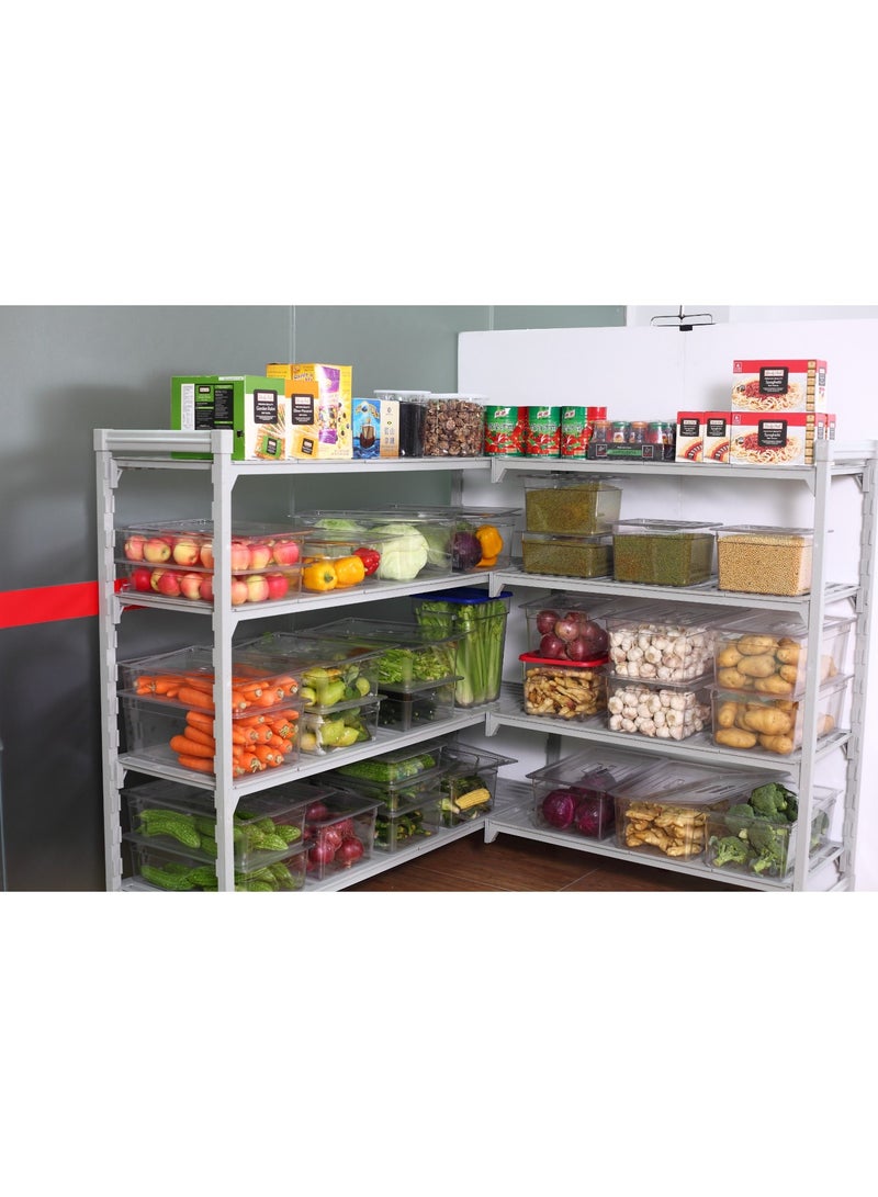 Polypropylene Racking System Cold Storage | Heavy Duty Racking | Plastic Racking System | Food Storage Rack | Kitchen Storage Rack |