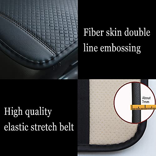 ASUBHA Car Center Console Cover, Car Armrest Storage Box Mat, Fiber Leather Car Center Console Cover, Car Armrest Seat Box Cover Universal Car Interior Accessories for Most Car, SUV, Truck - Image 3