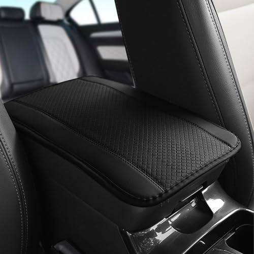 ASUBHA Car Center Console Cover, Car Armrest Storage Box Mat, Fiber Leather Car Center Console Cover, Car Armrest Seat Box Cover Universal Car Interior Accessories for Most Car, SUV, Truck - Image 1