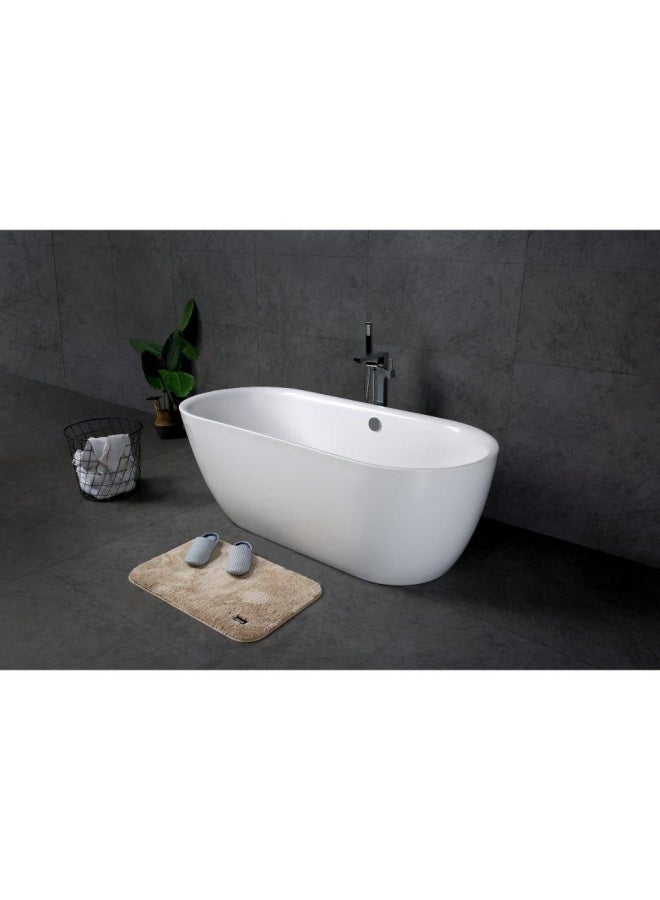 DANUBE HOME Milano Mosel Acrylic Freestanding Bathtub with Pop Up waste - 180x83x60 cm - Image 3