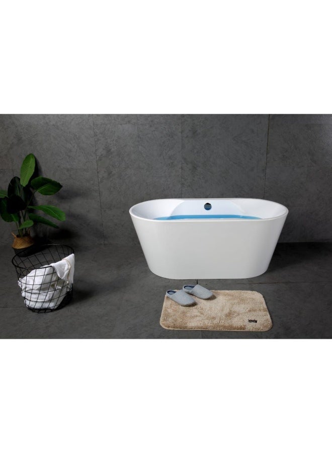 DANUBE HOME Milano Mosel Acrylic Freestanding Bathtub with Pop Up waste - 180x83x60 cm - Image 2