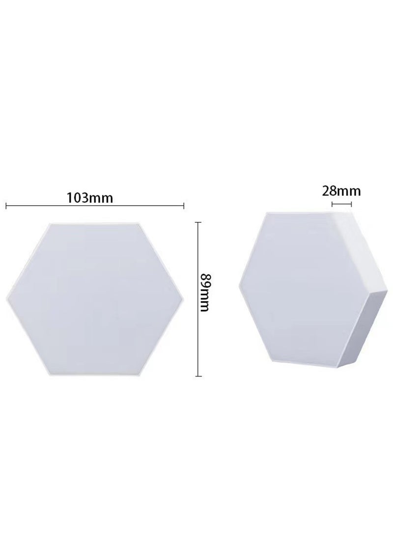 Sharpdo - RGB Hexagonal Atmosphere Quantum Light Background Light, DIY Free Splicing Light, App and Remote Control, Suitable for E-Sports Room Home Decoration, 6PCS /10PCS - Image 1