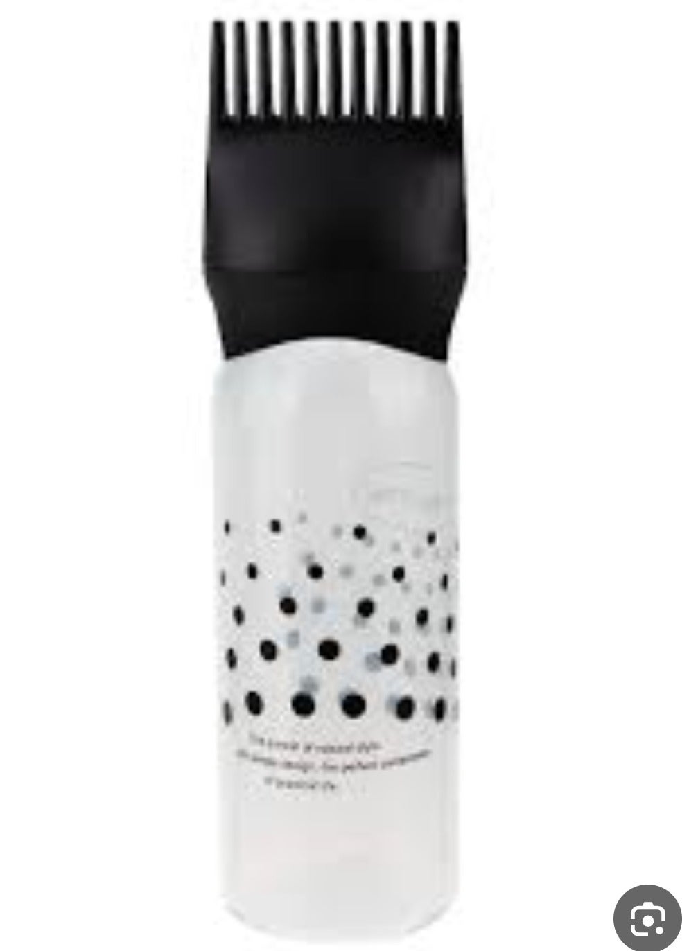 زجاجة توزيع زيت الشعر والصبغة مع فرشاة توزيع