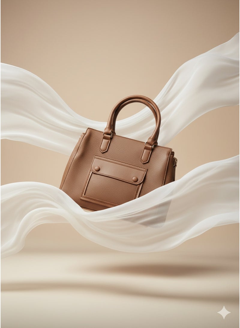 حقيبة يد نسائية بمقبض علوي – تصميم هيكلي كلاسيكي - Image 3