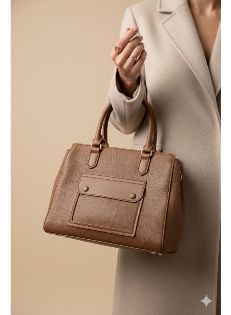 حقيبة يد نسائية بمقبض علوي – تصميم هيكلي كلاسيكي - Image 2
