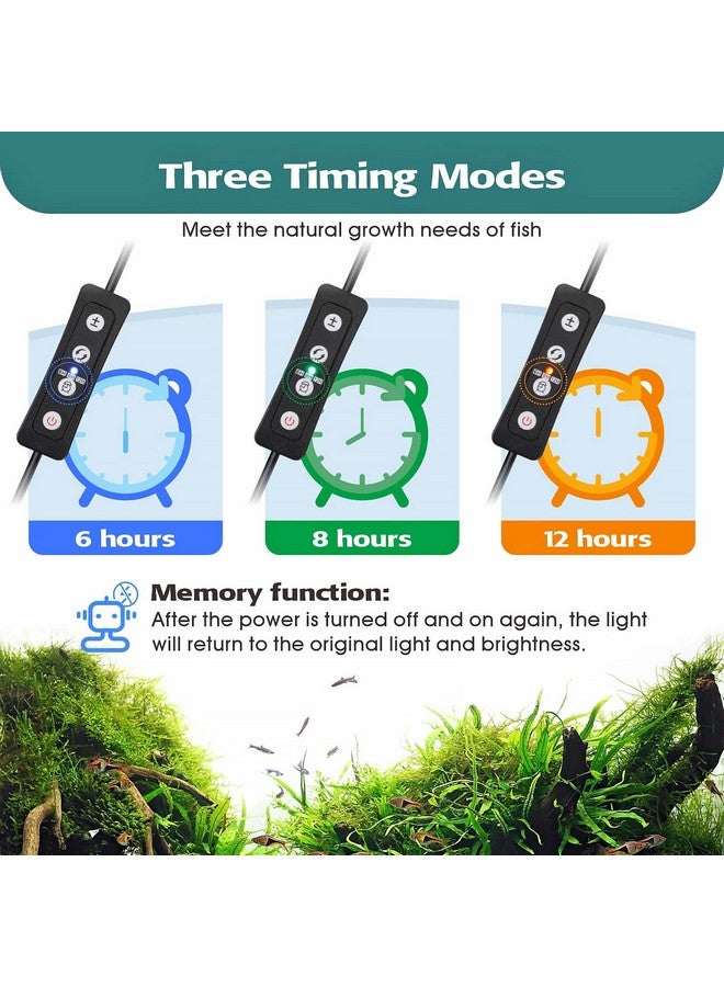 Hygger 16W Full Spectrum Aquarium Led Light With 10 Levels Brightness, White Blue Red Green Leds,6H8H12H Timer,Rgb Light For 16~24In Freshwater Fish Tank, Aquatic Plants Tropical Ornamental Fish - Image 4