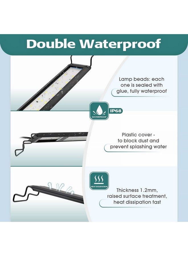 Hygger 16W Full Spectrum Aquarium Led Light With 10 Levels Brightness, White Blue Red Green Leds,6H8H12H Timer,Rgb Light For 16~24In Freshwater Fish Tank, Aquatic Plants Tropical Ornamental Fish - Image 2