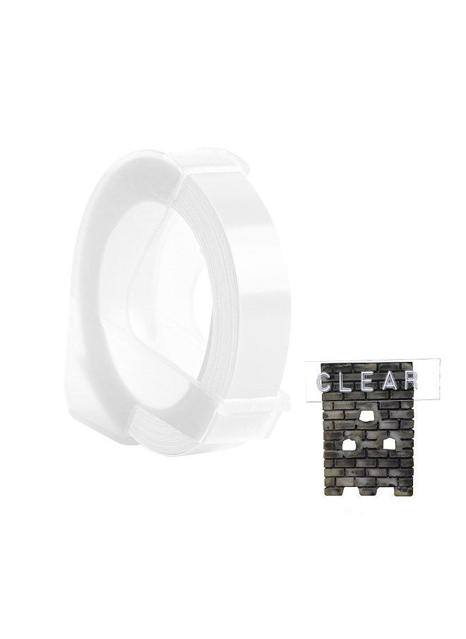 Generic 3D Plastic Embossing Label Tape Refill for DYMO 12965 1610 Label Maker with 3/8 Inch * 9.8 feet, 1 Roll Transparent  - Image 5
