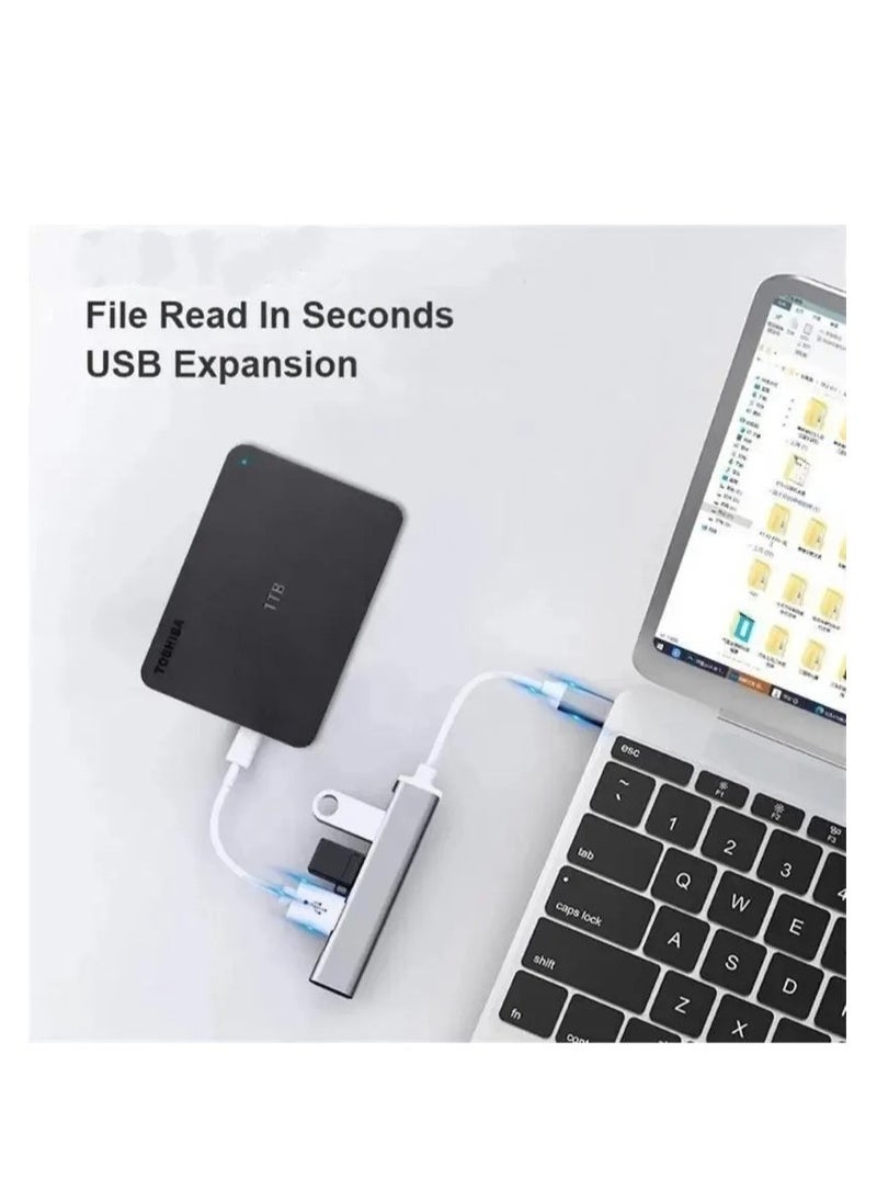 Digital Home - USB Hub Adapter Multiport 4 in 1 Docking Station Compatible for MacBook Laptops and Windows - Image 1