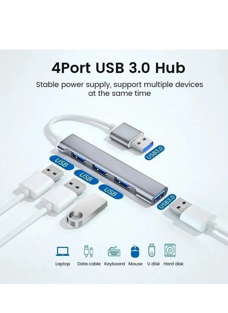 Digital Home - USB Hub Adapter Multiport 4 in 1 Docking Station Compatible for MacBook Laptops and Windows - Image 1
