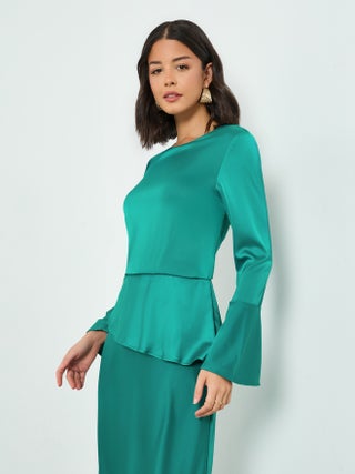 sachin and babi light blue dress Buy Lafaba Draped Asymmetric Evening Gown In Pink main image 0