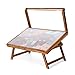 Tektalk Jigsaw Puzzle Table with LED Light Jigsaw Puzzle Board with Folding Legs and Cover Wooden Plateau with 5 Adjustable Angles for Puzzle Storage for Up to 1000 Pieces - Image 3