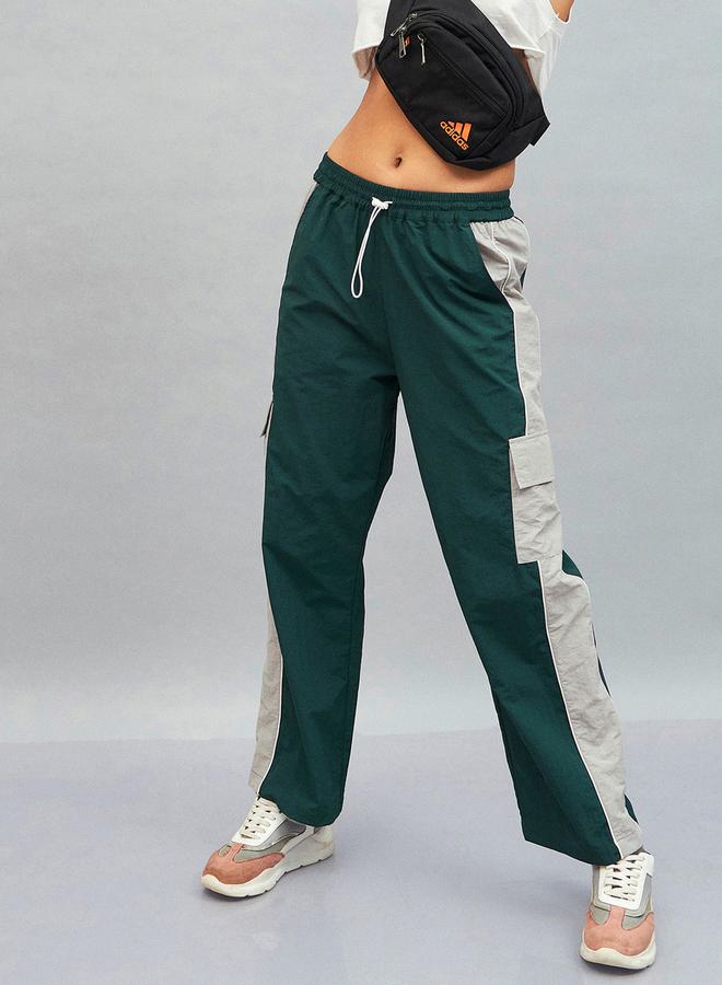 SASSAFRAS Colorblock Cargo Parachute Pants by Styli  - Image 1