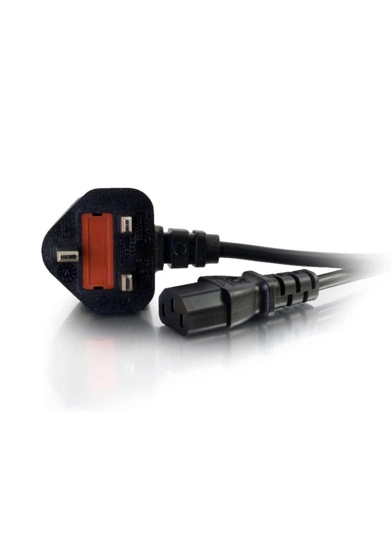 Terabyte كابل طاقة بريطاني بطول 3 متر IEC320C13 إلى BS1363 كابل غلاية بطول 9 أقدام، أسود - Image 2