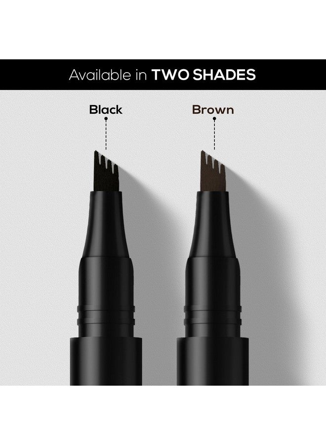 Renee Browfill Eyebrow Pen- Black, Waterproof & Smudge-Proof, One Swipe Application With Micro Precision, Natural & Long-Lasting Finish, For Denser & Fuller Eyebrows, Easy To Use, Cruelty-Free - Image 5