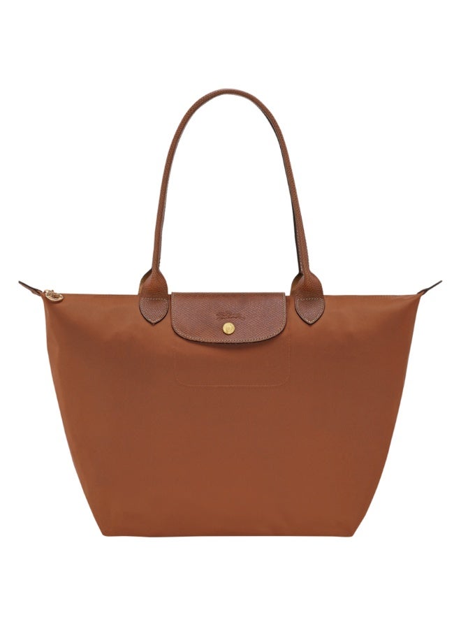 Longchamp Le Pliage Large Foldable Tote Bag, Cognac Brown - Image 1