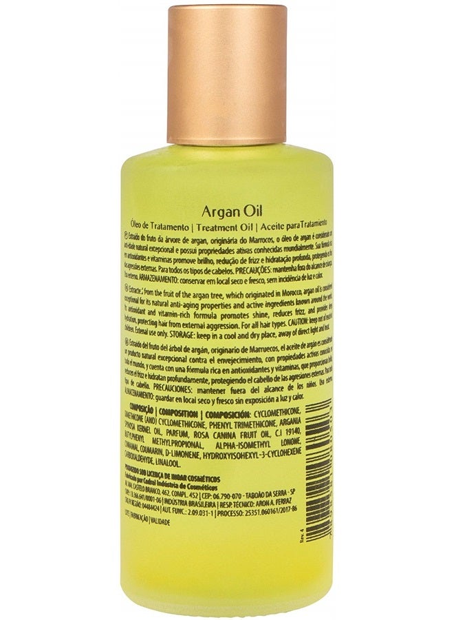 INOAR PROFESSIONAL - Argan Oil - Promotes Hair Control, Prevents and Repairs Split Ends, and Protects Hair From the Effects of Heat Styling Tools (2 Ounces / 60 Milliliters) - Image 2